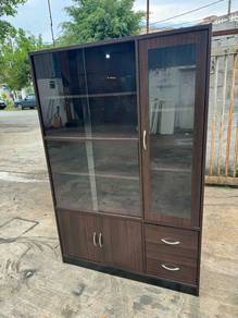4x6ft Glass Display Cabinet Almari Hiasan Drawer R