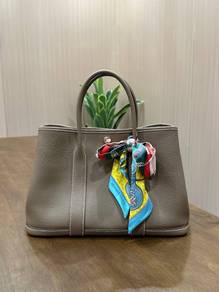 Hermès Garden Party 30 In Etoupe Grained Negonda