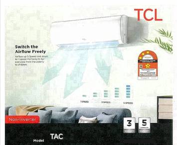 TCL 2hp Aircond + Pasang