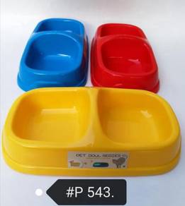 Double Pet Cat Dog Rabbit Bowl Bekas Kucing P543