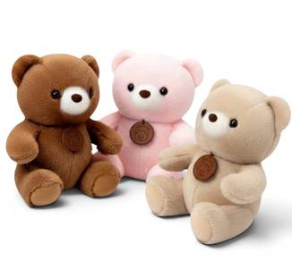 23cm Kawaii Teddy Bear with Tag Plush Toy