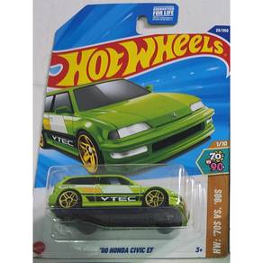 Hot Wheels '90 Honda Civic EF Green - VTEC