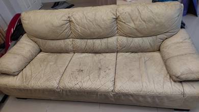 3 seater leather sofa