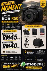 Canon EOS R50 Camera Rental
