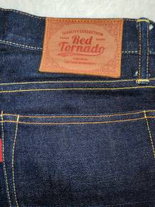 Red tornado jeans