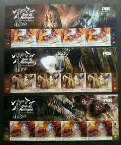 Mint Stamp Header 4 sets Caves in Malaysia 2019