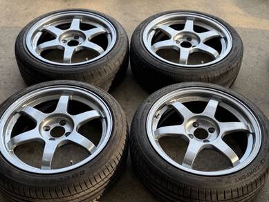 Sport Rim 17 Second Volk Rays TE37 Siap Tayar Seco
