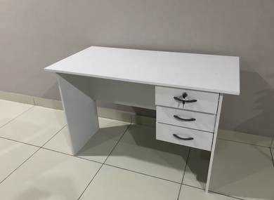 New Office Table with drawer, meja ofis dgn laci