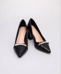 Tomaz Ladies Pearl Block Heels