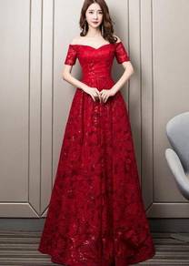 Red sequin wedding bridal dress gown RBP1359