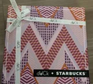 dUCk x Starbucks Geometric Collection Scarf (New)