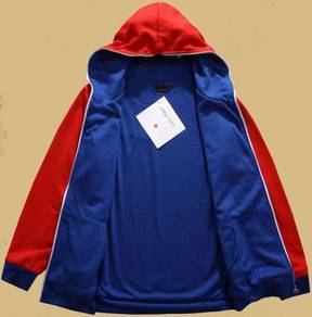 A03434 RED FULL HEAD ZiP-UP HOODIE SWEATER JACKET