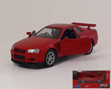Nissan Skyline GTR R34 1:38 Diecast Car - Red