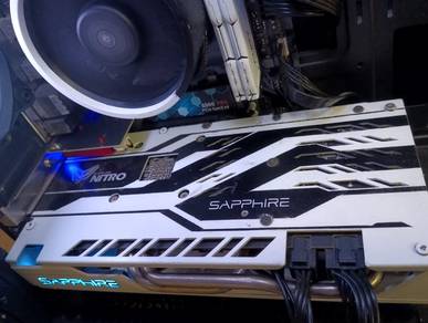 Sapphire NITRO RX 580 8GB Spray painted white