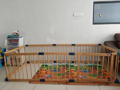 Wooden Baby Playpen (Play Mat excluded)