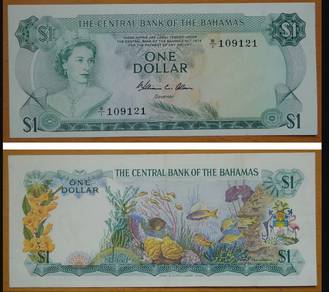 Bahamas 1 dollar 1974 - Pick P35b ef