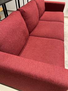 Vimle 3 Seater + 2 Fabric(Beige,Red Brown)