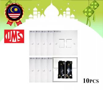 Ums 2 gang 1 way flush switch (10pcs)