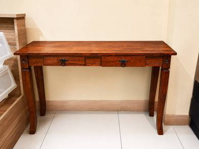 Premium Solid Wood Table with 2 Drawers | 实木双抽桌出售