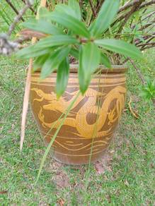 Antique Chinese Dragon Flower Pot