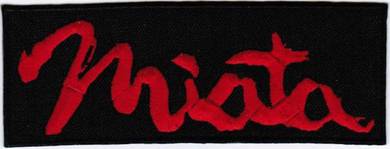 Mazda Miata BLACK Car Company Racing Emblem Patch