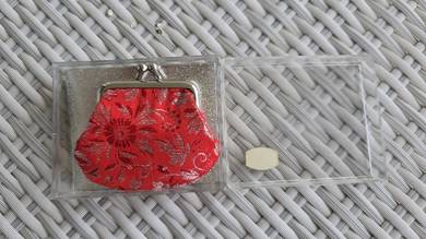 Japanese Kiss Lock Embroidered Coin Purse