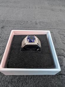 Cincin Batu Nilam Bangkok (Blue Sapphire)