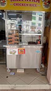 nasi ayam stand with wheel