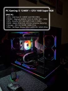 PC Gaming i5 12400F + GTX 1660 Super 6GB