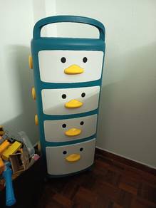 Cute Duck 4-tier Storage Cabinet 