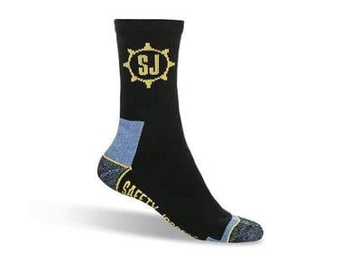 SJSock Safety Jogger Black 3 Pairs Per Pack