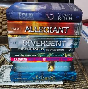 9x Preloved Books Clearance(J.K. Rowling,V.Roth,SH