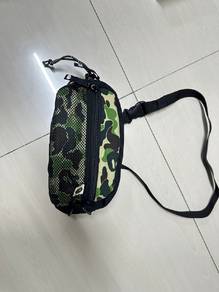 BAPE ABC Camo Bungee Cord Waist Bag Green