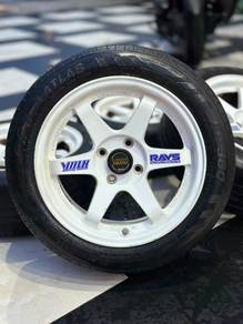 Te37 15 inch sportrim Vios city wira satria