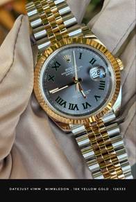 Rolex Datejust 41mm 126333 Wimbledon Gold
