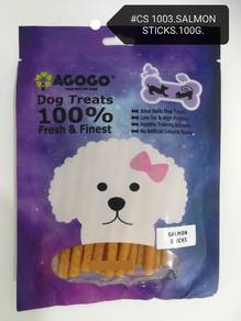 Agogo Dog Treat Salmon Stick 100gram Snack Anjing