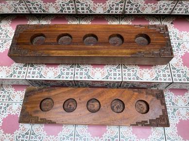 Wooden candle holder