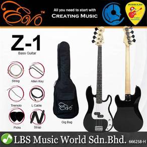 Evo Z-1 4 String Precision Bass Guitar Rosewood