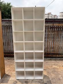 3x7ft 21 Compartments Rack Shelves Cabinet Bookcas