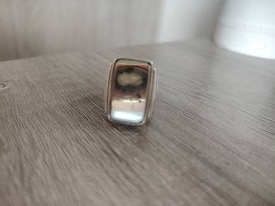 Cincin perak Permata Besi Tulang Mawas