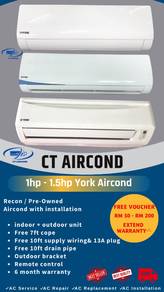 1hp York Aircond AN-2415