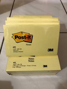3M Post-it Brand Notes 655 (100pcs) x 3pads