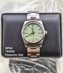 Rolex OP34 Oyster Perpetual 124200 pistachio NEW