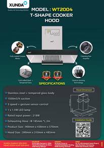 T-Shape Cooker Hood (WT2004)
