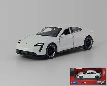 Porsche Tycan Turbo S Diecast Model Car  - White