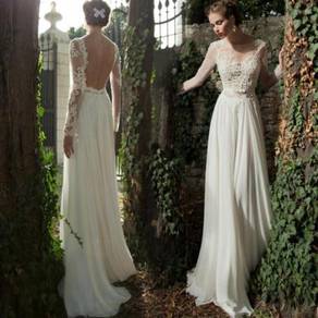 Long sleeve wedding prom dress gown RB1084