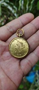 Antik pendent 1946 gold plated