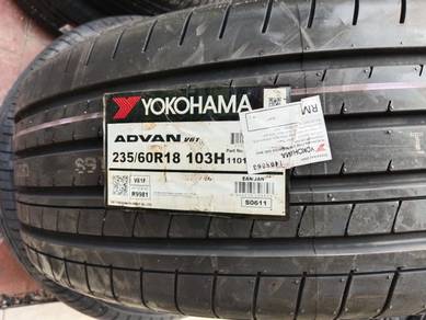 Tayar baru yokohama v61 235/60/18 tahun 26