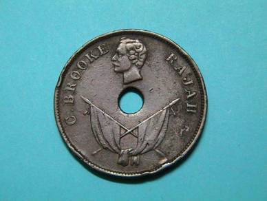 One Cent C. Brooke Sarawak 1892-H [Kod : A6188]