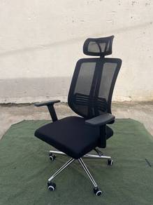VC11B New Kerusi Ofis High Back Arm Chair Headrest